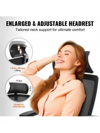 Ergonomic Office Chair with Slide Seat/ Mesh Seat/ Adjustable