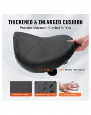 Ergonomic Saddle Stool with 5 Swivel Casters 360° Rotation