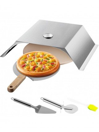 Stainless Steel Grill Pizza Oven Kit, Pizza Maker Kit for Most