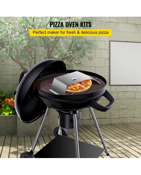 Stainless Steel Grill Pizza Oven Kit, Pizza Maker Kit for Most