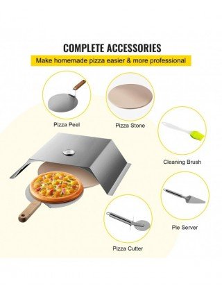 Stainless Steel Grill Pizza Oven Kit, Pizza Maker Kit for Most
