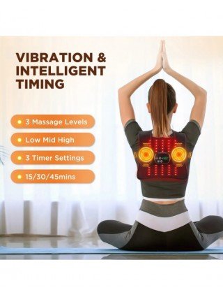 Electric Infrared Knee Pad Red Light Heating Vibration Massager