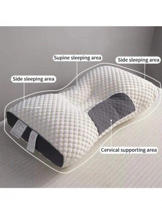 Neck massage pillow for sleeping, home orthopedic pillow, soy