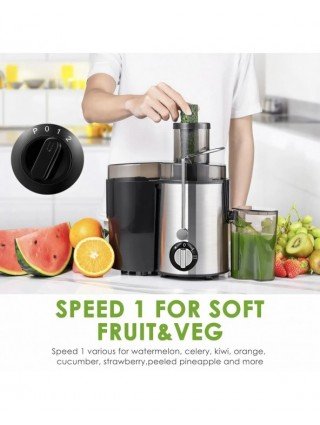 400W Electric Juicer Machine Juicer Wide Chute for Whole Fruit