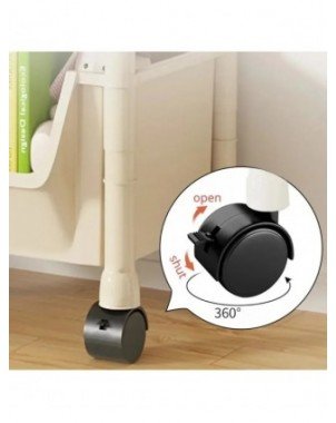 Trolley Bookshelf Kitchen Storage Rack Kitchen Corner Narrow