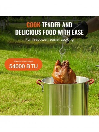 30QT Turkey Deep Fryer Fish Fryer Boiler Steamer Cooker Set
