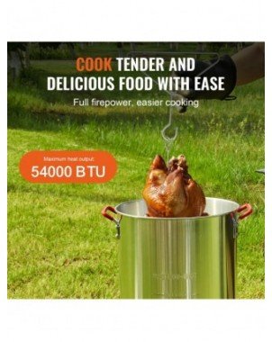 30QT Turkey Deep Fryer Fish Fryer Boiler Steamer Cooker Set