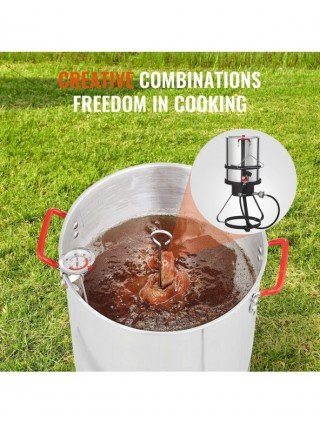 30QT Turkey Deep Fryer Fish Fryer Boiler Steamer Cooker Set