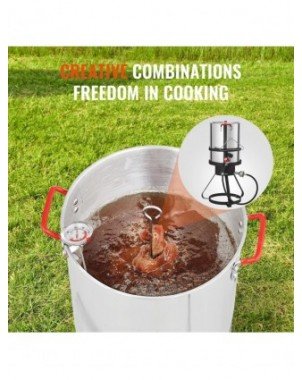 30QT Turkey Deep Fryer Fish Fryer Boiler Steamer Cooker Set