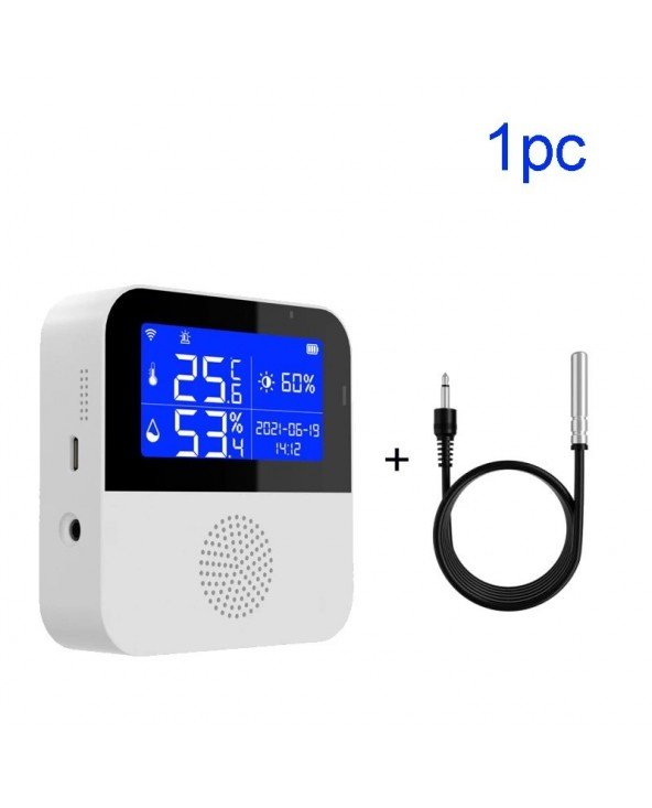 Tuya Smart WIFI Temperature and Humidity Sensor with Backlight