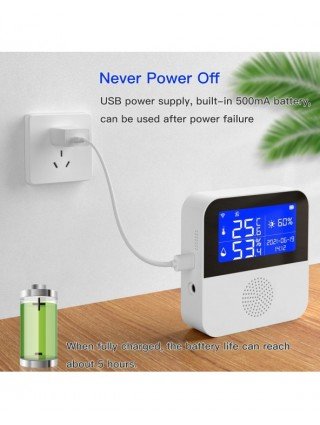 Tuya Smart WIFI Temperature and Humidity Sensor with Backlight