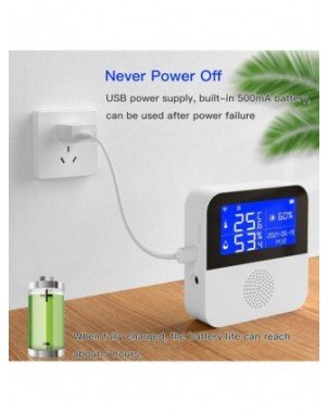 Tuya Smart WIFI Temperature and Humidity Sensor with Backlight