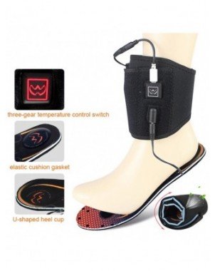 1 Pair 3.7V 3600mAh Heated Insoles Battery Powered Rechargeable