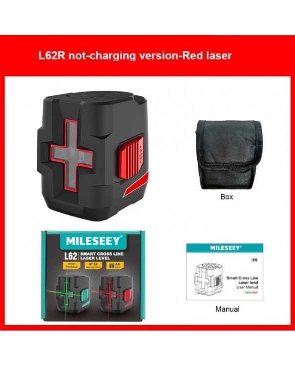 Mileseey L52R lazerinis 2 lygio linijos raudonos/žalios spalvos