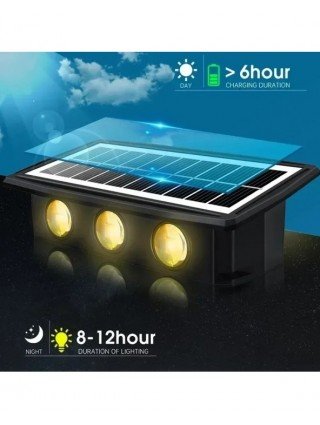 Solar Wall LED Light Outdoor Garden Decoration Wall Lamp High