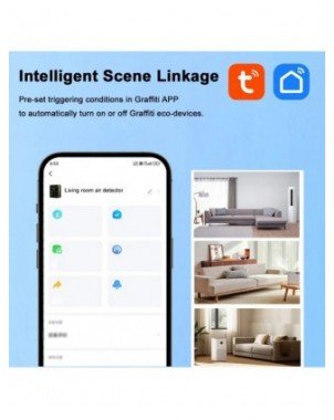 Tuya WiFi 15 in 1 Air Quality Detector TFT Display Portable AQI