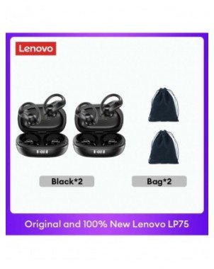 Original Lenovo LP75 TWS Bluetooth V5.3 Headphones Wireless LED