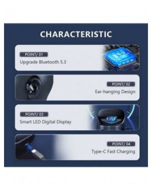 Original Lenovo LP75 TWS Bluetooth V5.3 Headphones Wireless LED