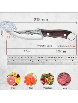 Stainless Steel Kitchen Knife Meat Cleaver Handmade Forged