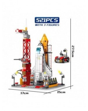 HUIQIBAO Space Aviation Manned Rocket Building Blocks With