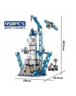 HUIQIBAO Space Aviation Manned Rocket Building Blocks With