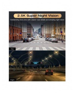 Mirror DVR Car Video Recorder Ultra HD 2.5K Dash Cam Registrar
