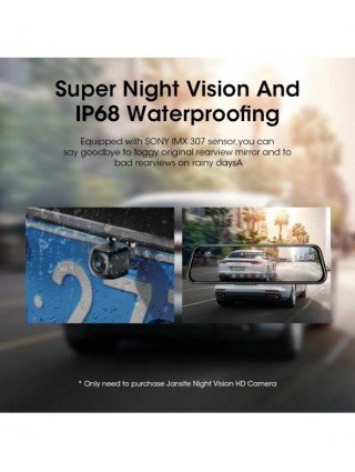 Mirror DVR Car Video Recorder Ultra HD 2.5K Dash Cam Registrar