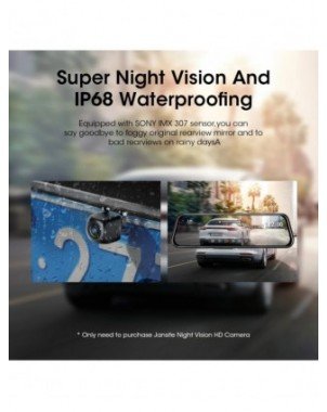 Mirror DVR Car Video Recorder Ultra HD 2.5K Dash Cam Registrar