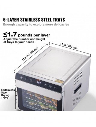 Food Dehydrator Machine, 700W Electric Food Dehydrator W/