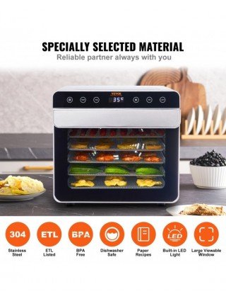 Food Dehydrator Machine, 700W Electric Food Dehydrator W/