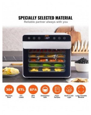 Food Dehydrator Machine, 700W Electric Food Dehydrator W/