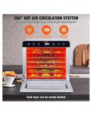 Food Dehydrator Machine, 700W Electric Food Dehydrator W/