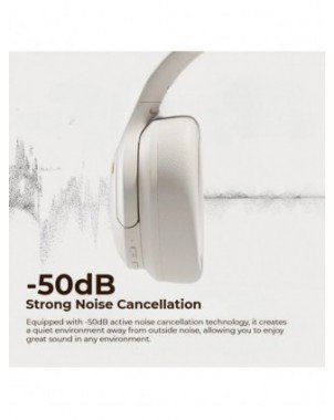 Sansui TD46 ANC Wireless Bluetooth 5.4 Headphones 50dB Active