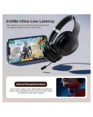 Sansui TD46 ANC Wireless Bluetooth 5.4 Headphones 50dB Active