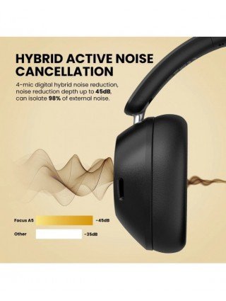 Oneodio A5 Bluetooth 5.4 Headphones 43dB Hybrid Active Noise