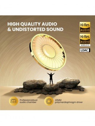 Oneodio A5 Bluetooth 5.4 Headphones 43dB Hybrid Active Noise