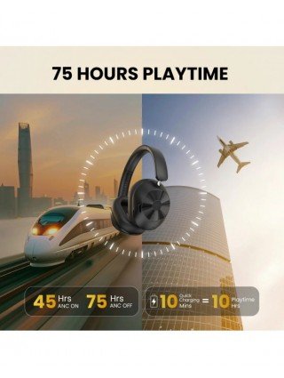 Oneodio A5 Bluetooth 5.4 Headphones 43dB Hybrid Active Noise