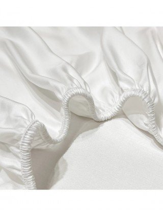 Natural Mulberry Silk Bed Fitted Sheet Deep 25CM Real Silk