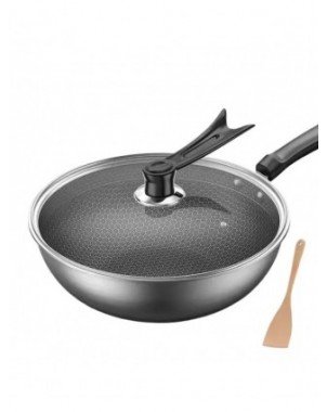 32cm Frying Pan,Stainless Steel Skillet Nonstick Fry Pans Chefs