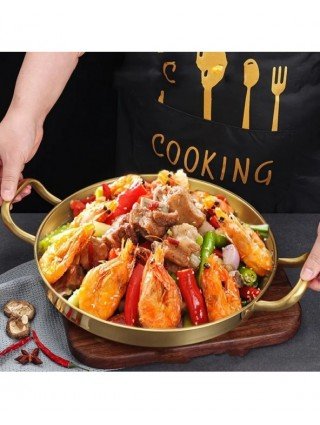 22/24/26/28/30cm Multipurpose Frying Pan Round Double Ear Dry