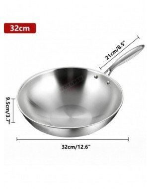 Stainless Steel Frying Pan 3 Ply Professional Grade Steel