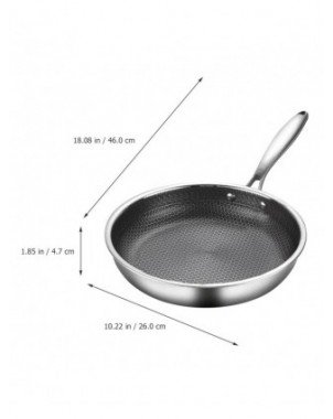 Honeycomb Grain Wok Fried Steak Pan Stainless Steel Frying Pan