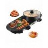 2 in 1 Electric BBQ Pan Grill Hot Pot Portable Smokeless