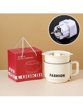 220V Hot Pot With Steamer,Portable 1.6L Ramen Electric Cooking