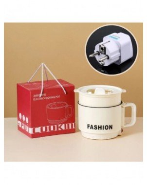 220V Hot Pot With Steamer,Portable 1.6L Ramen Electric Cooking