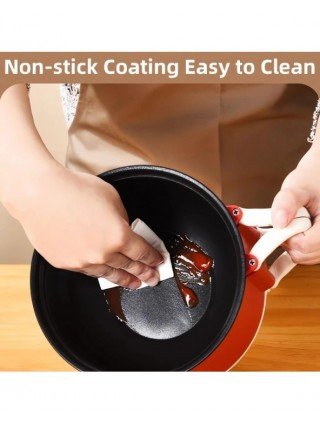 220V Hot Pot With Steamer,Portable 1.6L Ramen Electric Cooking