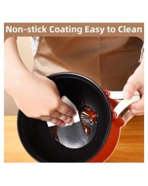 220V Hot Pot With Steamer,Portable 1.6L Ramen Electric Cooking