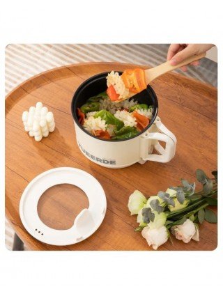 220V Hot Pot With Steamer,Portable 1.6L Ramen Electric Cooking