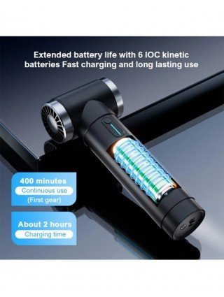 Car Violent Air Blower Powerful Handheld Turbo Jet Fan With LED