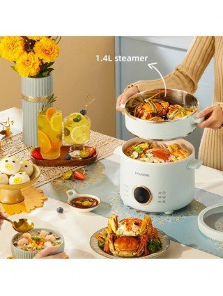 2.0L Electric Rice Cooker Cooking Pot Mini Multicooker Lunch